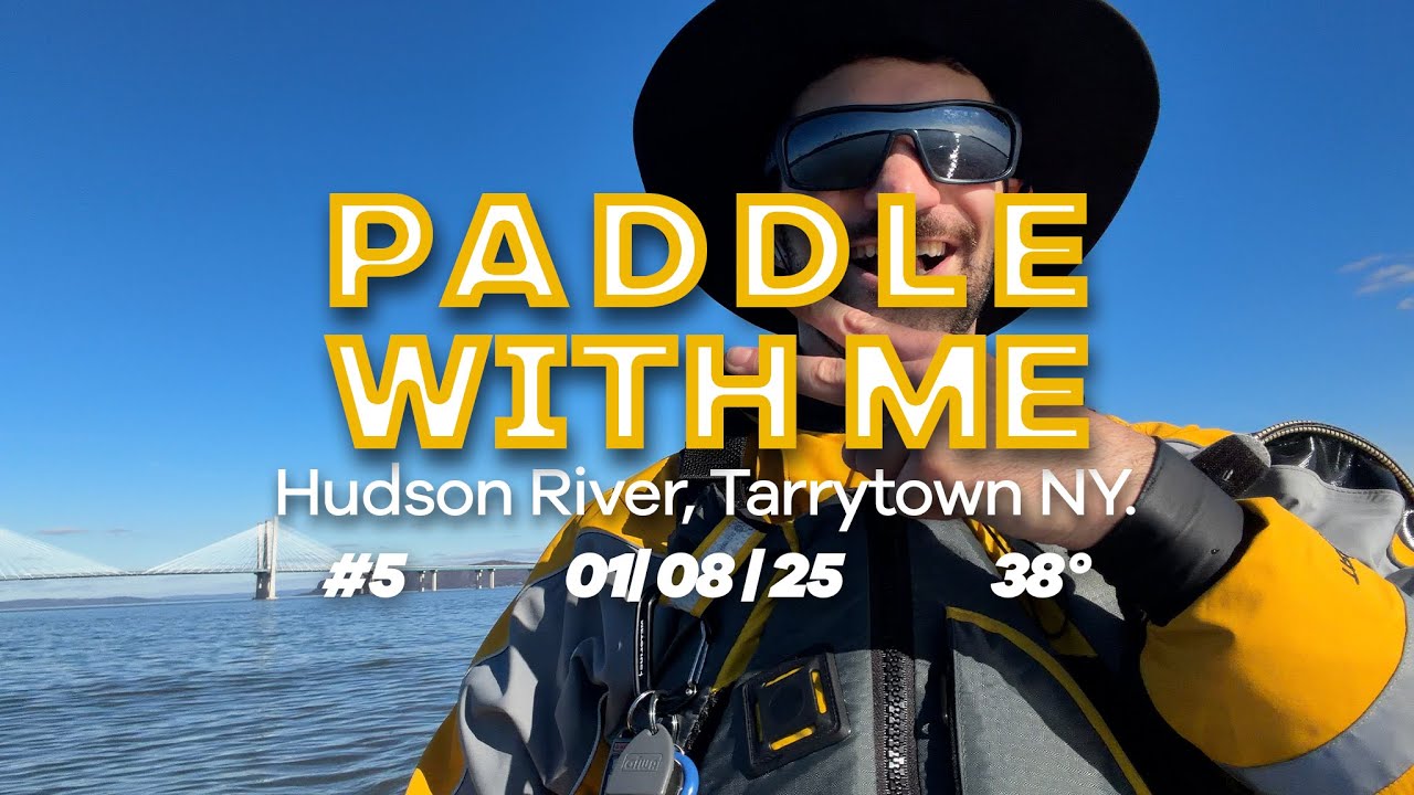 Solo Kayak Adventure on a Warm Winter Day | Paddle With me 06 Hudson River, NY