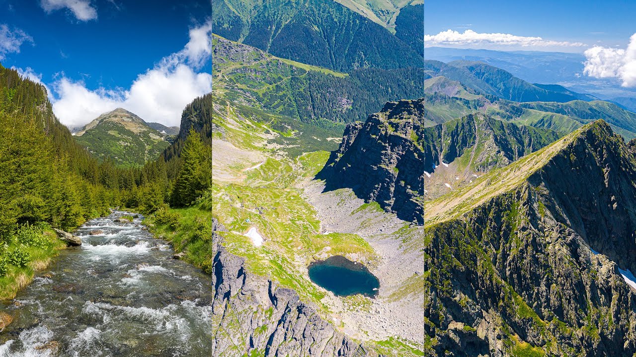 Lacul Călțun din Munții Făgăraș - Filmare aeriană 4K #DeasupraMuntilorRomaniei