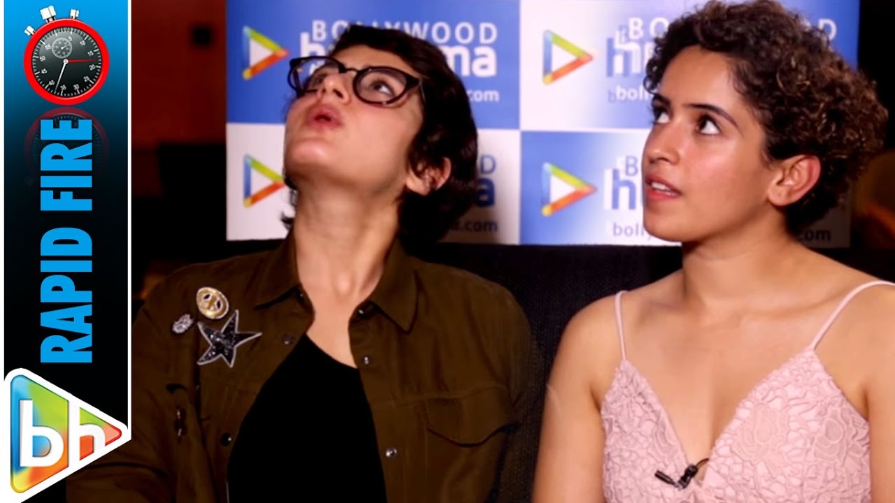 Sanya Malhotra | Fatima Sana Shaikh's Dangal Rapid Fire On Shah Rukh Khan, Ranveer Singh, Aamir Khan
