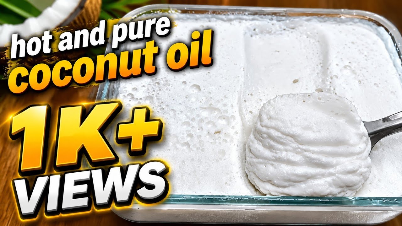 Hot and pure Instant coconut oil/தே‌ங்கா‌ய்பாலிலிருந்துஉடனடிதேங்காய் எண்ணெய் coconutoil/neelakkadal 