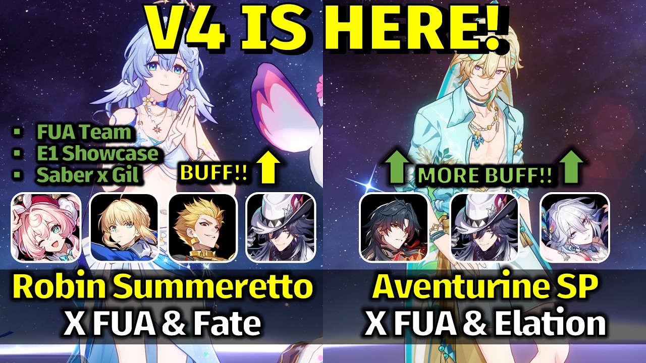 V4 IS HERE! E0S1 Robin Summeretto & E0S1 Aventurine Waveflair | NEW MOC 12 - HSR 4.5