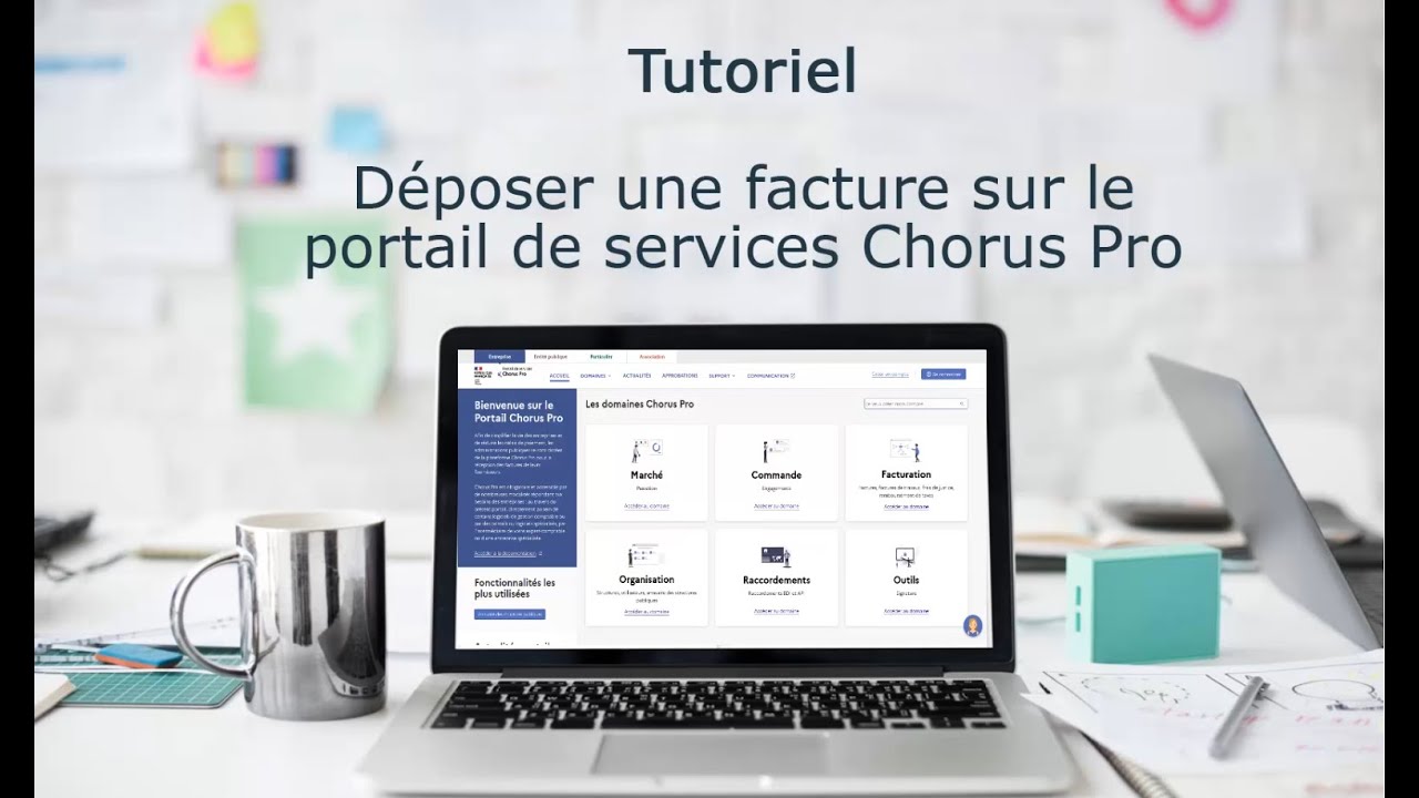 Tutoriel Portail de services Chorus Pro 2022 - D&eacute;poser une facture