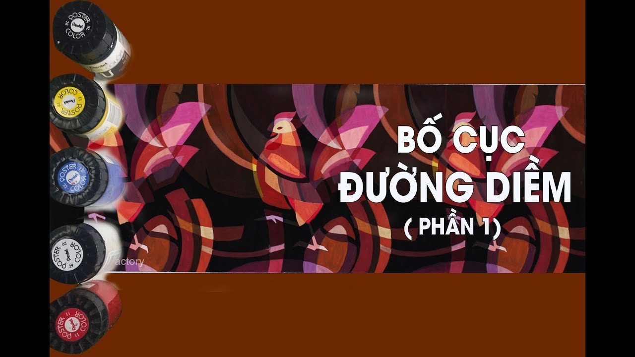 [Luyện thi vẽ trang trí màu] Bài 27 : Bố Cục Trang Trí Đường Diềm Màu Tương Đồng Lạnh - Phần 1