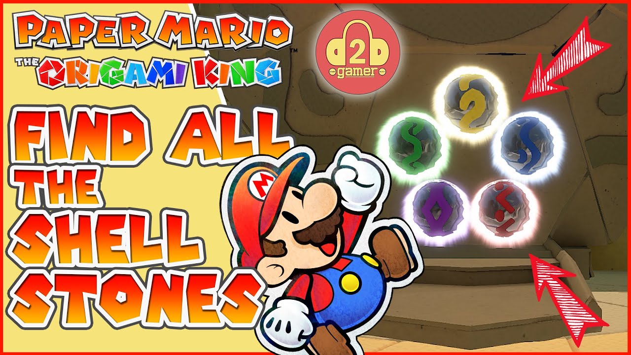 Find ALL the SHELL STONES (and Access the EARTH TEMPLE!) | Paper Mario: The Origami King Walkthrough