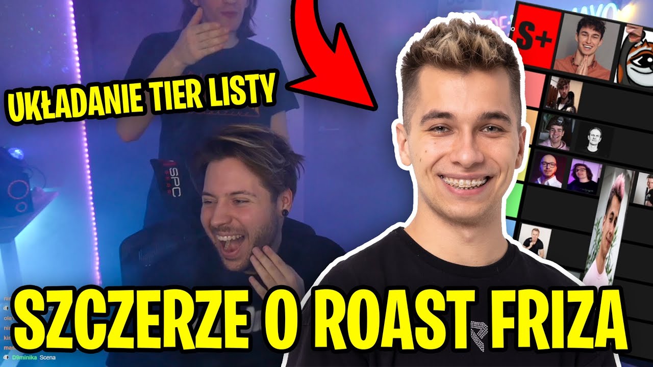 YOSHI, VODYM i SZYMEQ układają TIER LISTE ROASTU FRIZA *Szczera opinia*