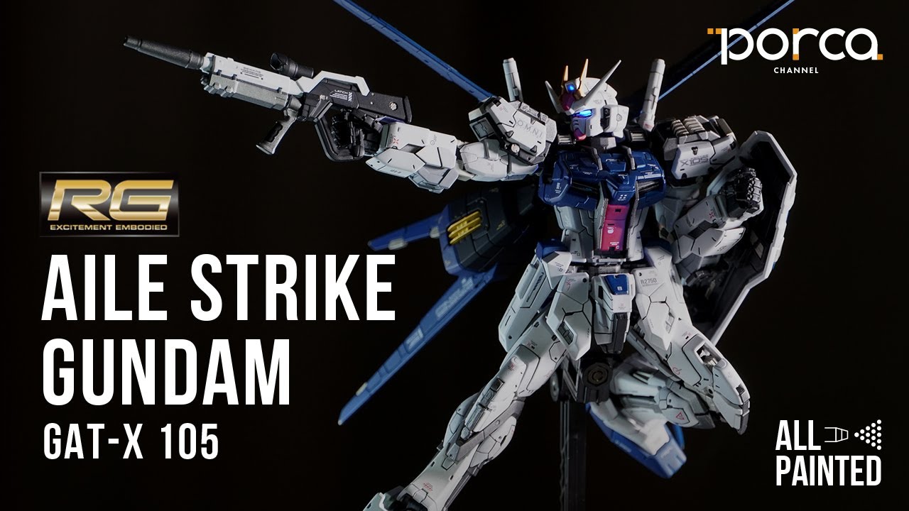 #009【ガンプラ全塗装】RG AILE STRIKE GUNDAM（RGエールストライクガンダム）