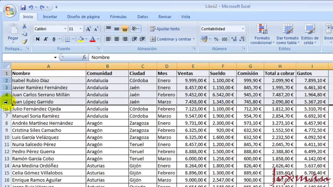 12-Excel avanzado: Subtotales y filtros avanzados