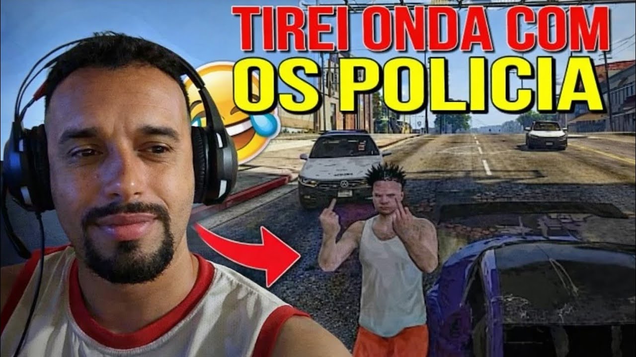 FUGA INSANA com CAMINHÃO 🚛💨 Policia GTA V!(PAULINHO LOUCO)..