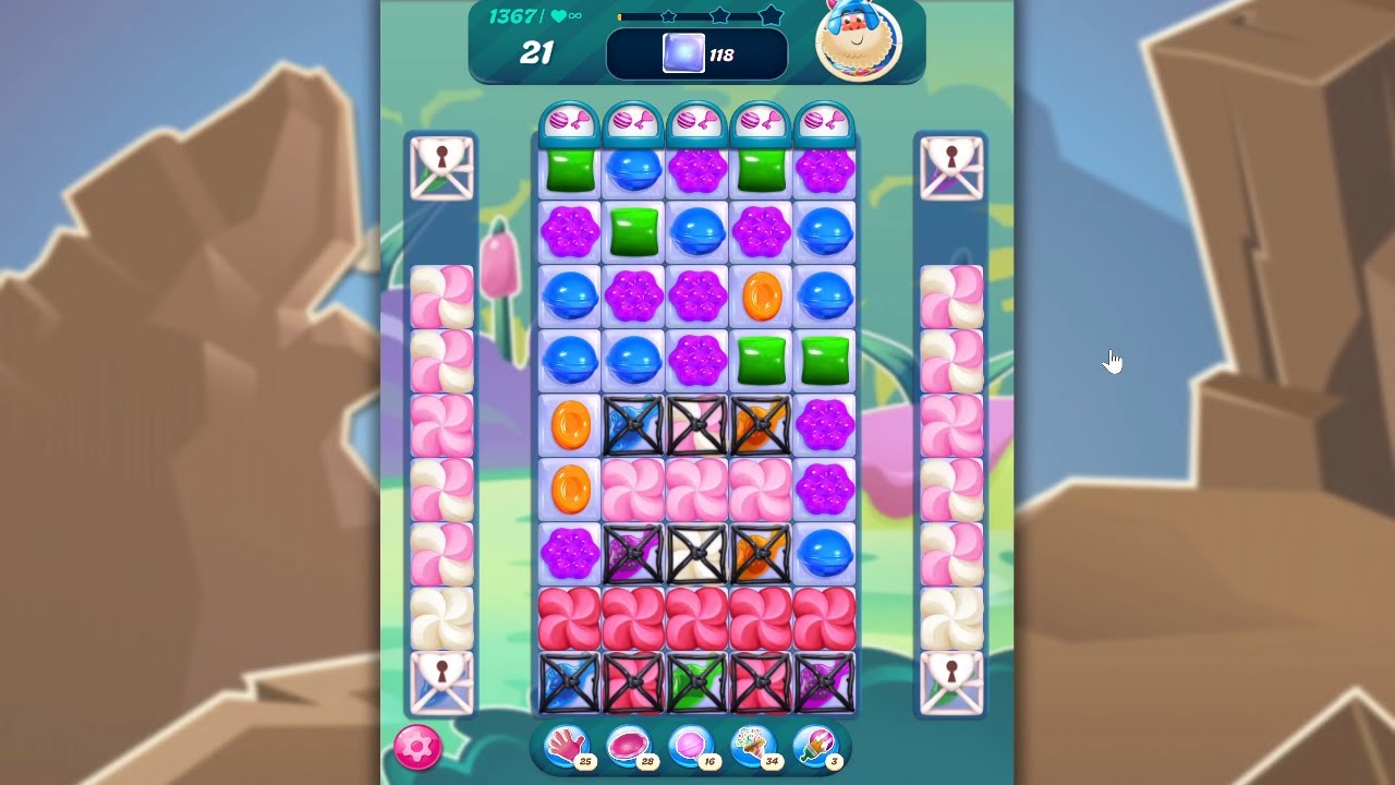 Candy Crush Saga LEVEL 1367 NO BOOSTERS (new version)🐟☑️
