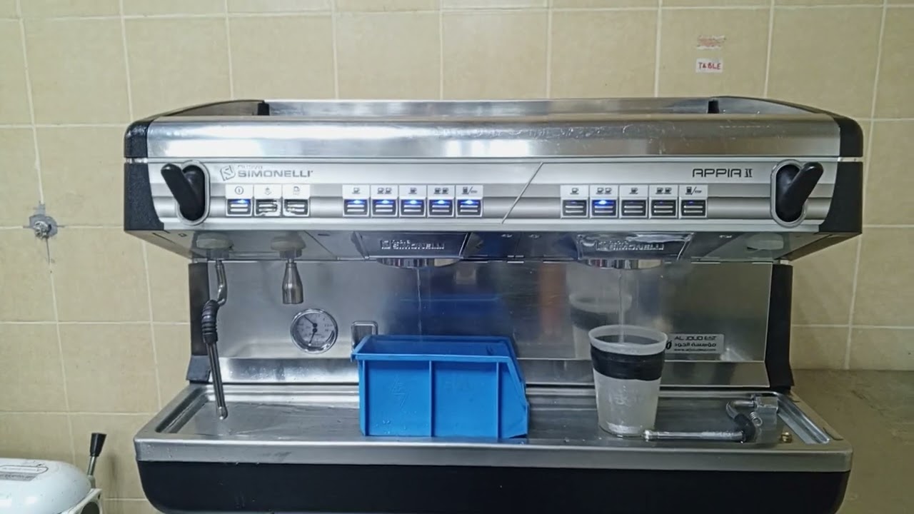 simonelli nuova Appia 2 coffee machine test the machine