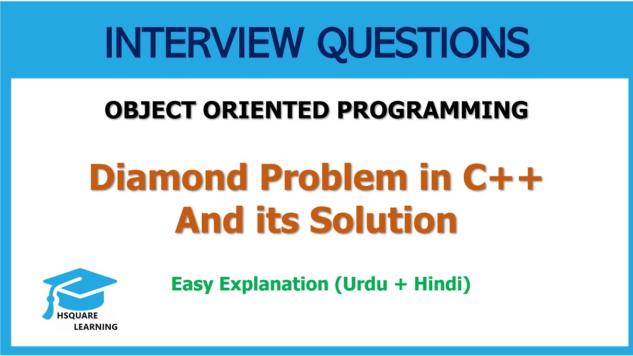 Diamond Problem and its Solution in C++? | Interview Questions | OOP | (Urdu + Hindi)
