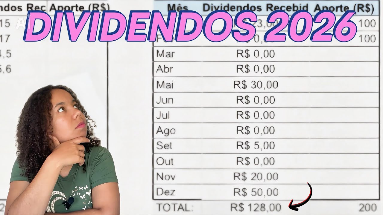 Como acompanhar seus DIVIDENDOS em 2026 (planilha simples e prática)