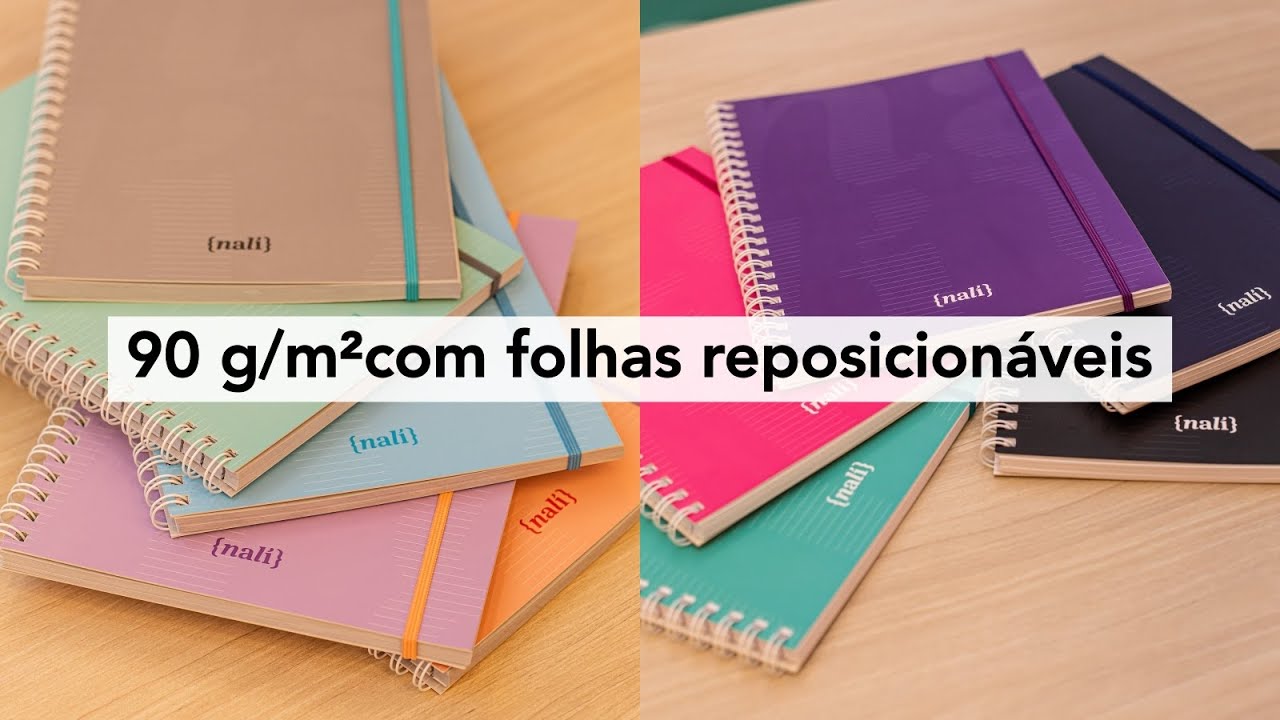 A NALÍ lançou um CADERNO e ele é PERFEITO! Folha grossinha, linhas brancas, reposicionável..