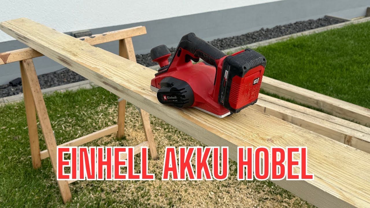 Einhell Akku-Hobel TE-PL 18/82 Li-Solo im Test 🔧 | Auspacken, Einschalten, Hobeln!
