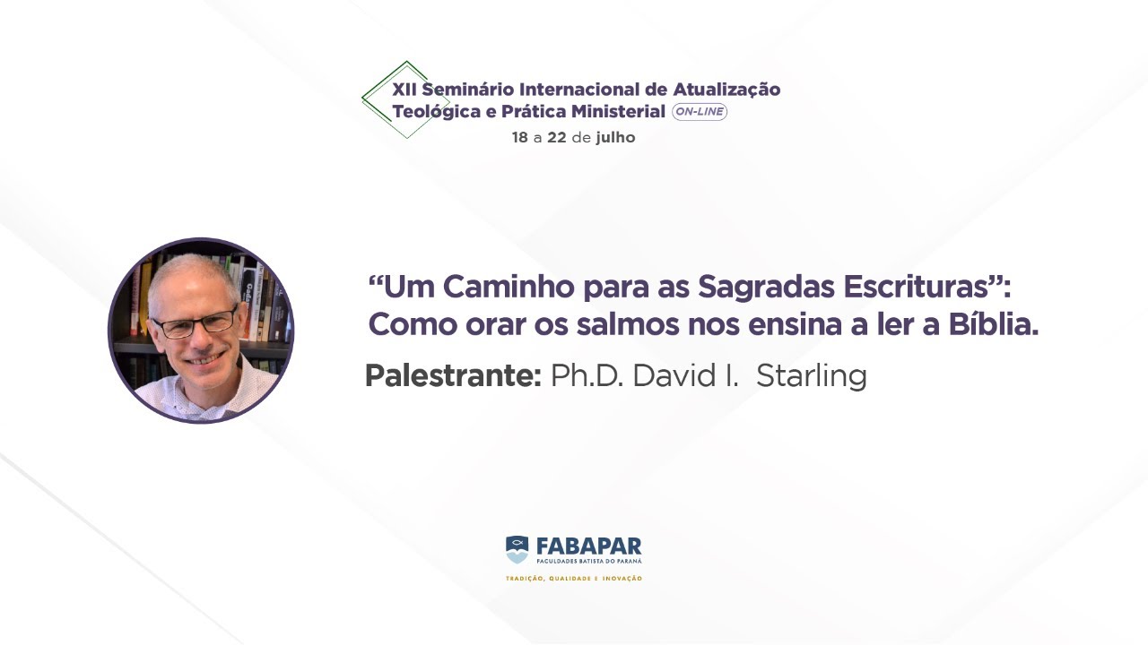 Palestra: Um Caminho para as Sagradas Escrituras...