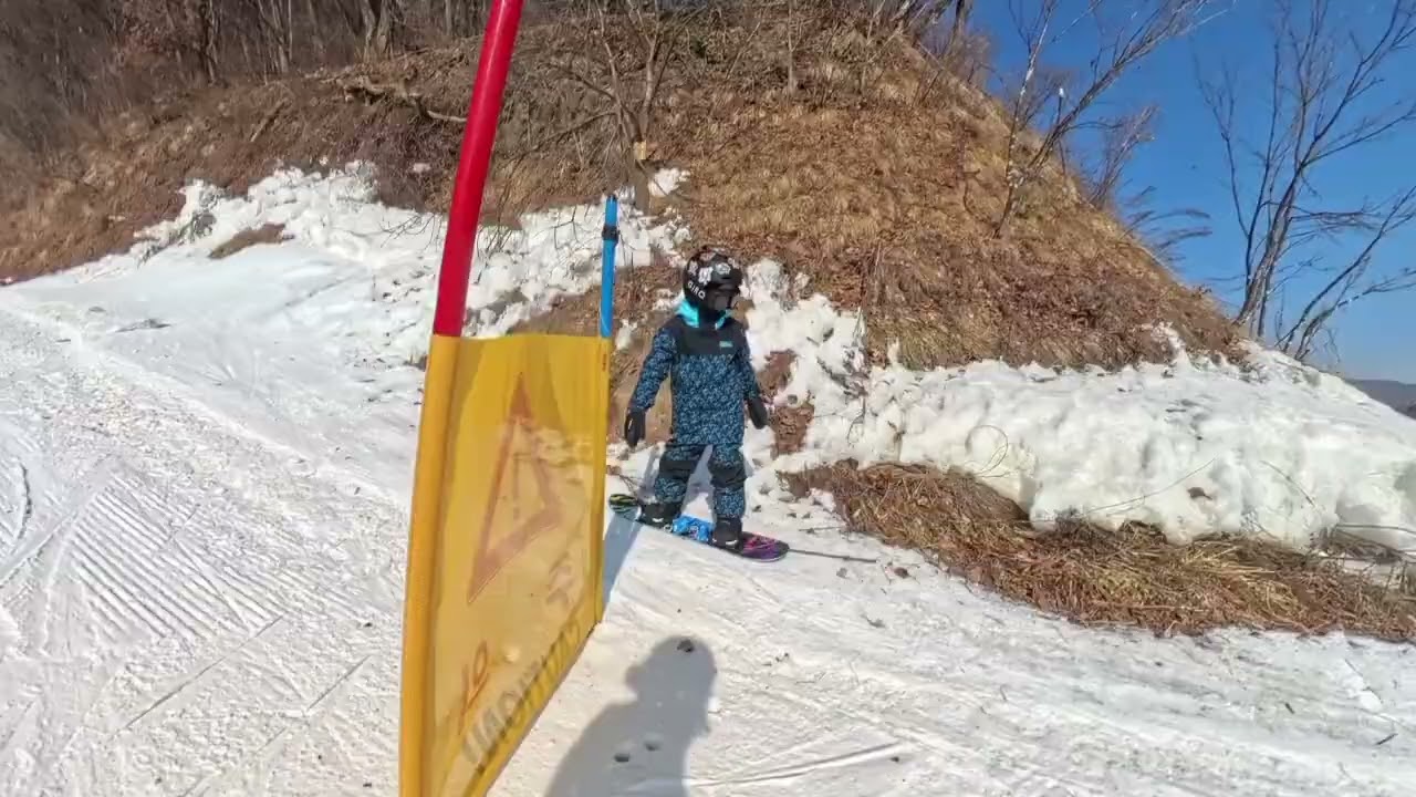 7살 지안이 스노우보딩 2026. 2. 8 용평