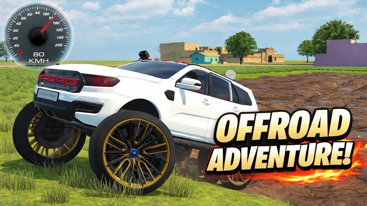 FORD ENDEAVOUR vs STAIRS CHALLENGE! 😱 | Indian vehicle simulator 3d games | (Gadi wala game)