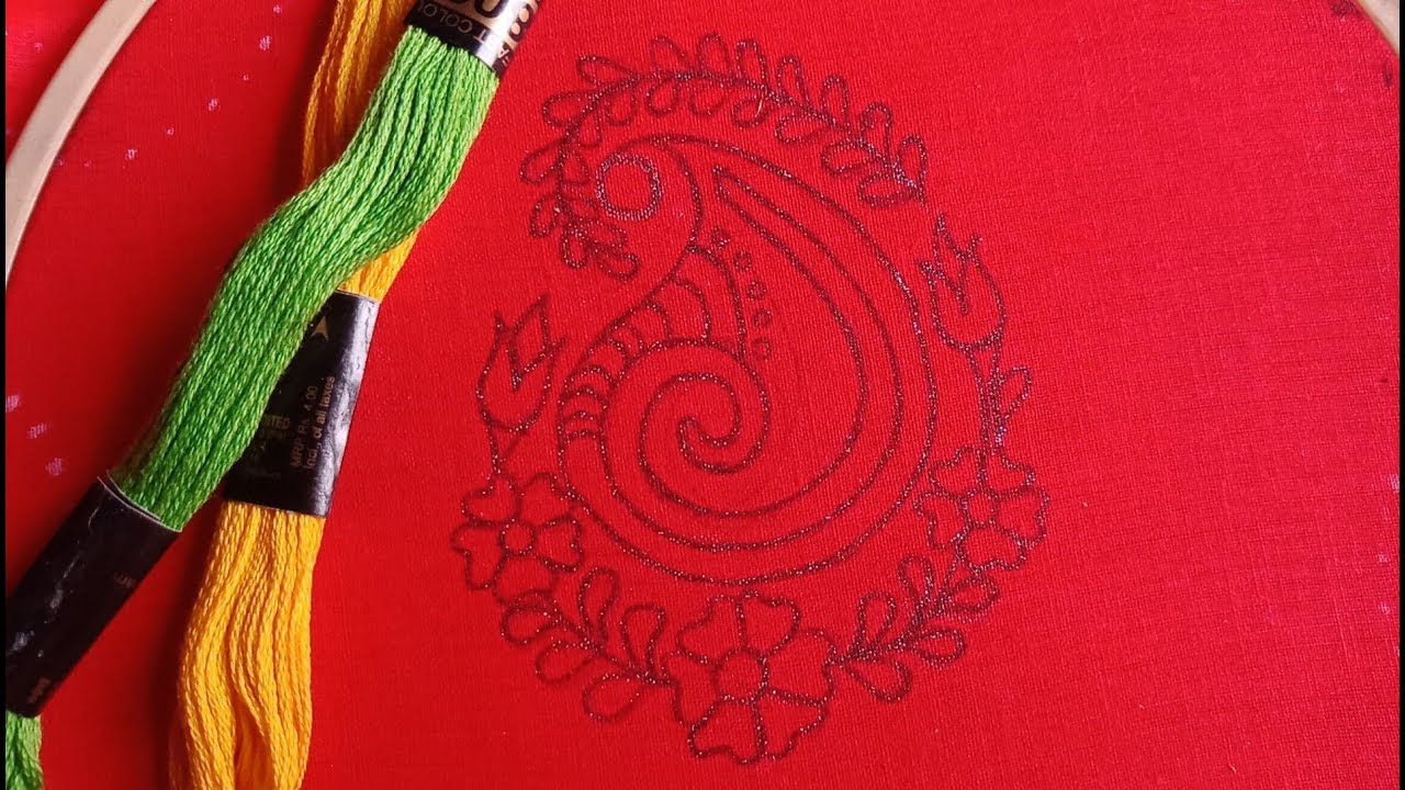 Extraordinary Hand Embroidery All over design for dresses-30, আধুনিক ডিজাইনে থ্রি পিসে হাতের সেলাই