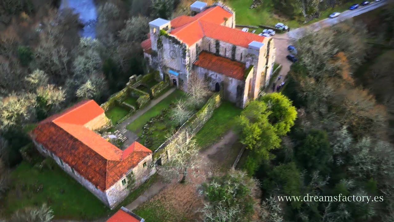 Video aéreo Monasterio de San Lorenzo de Carboeiro