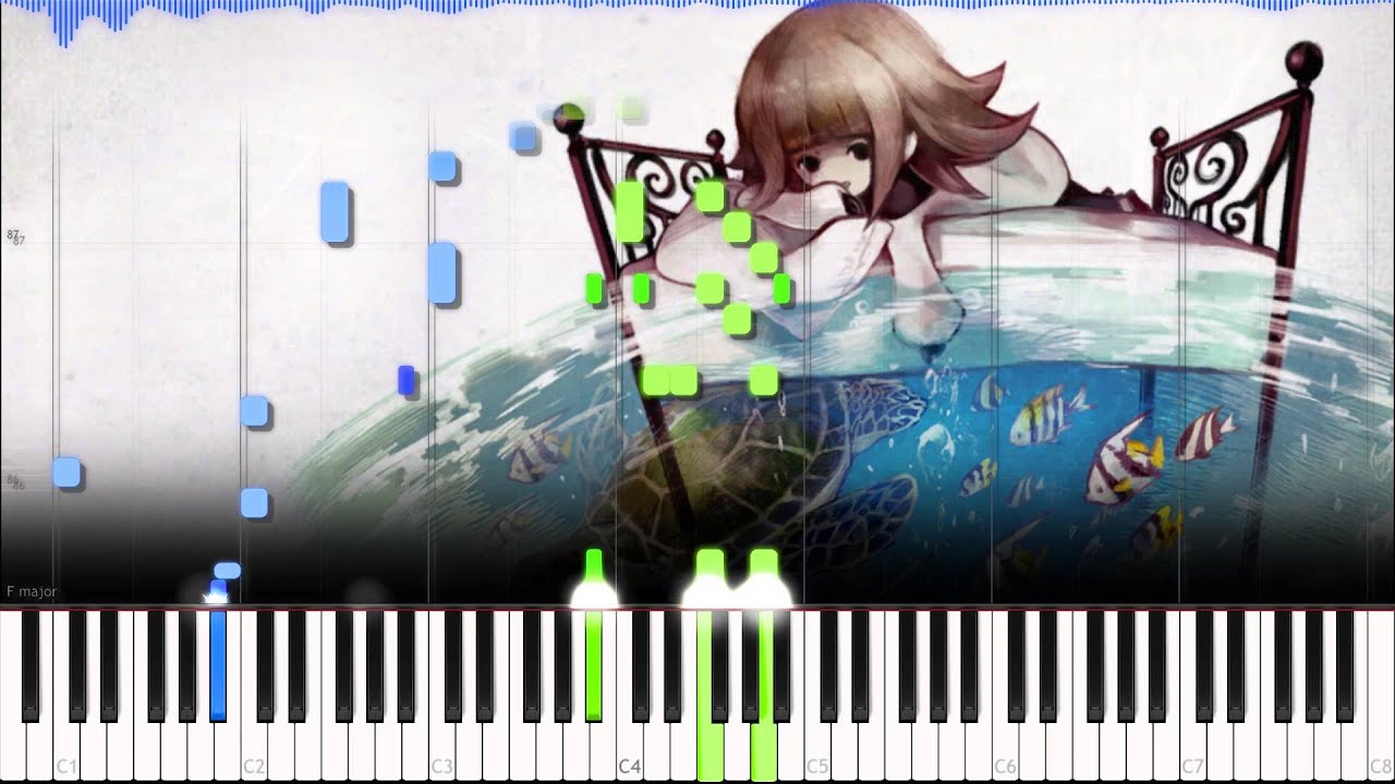 Deemo // Walking by the sea | LyricWulf Piano Tutorial on Synthesia