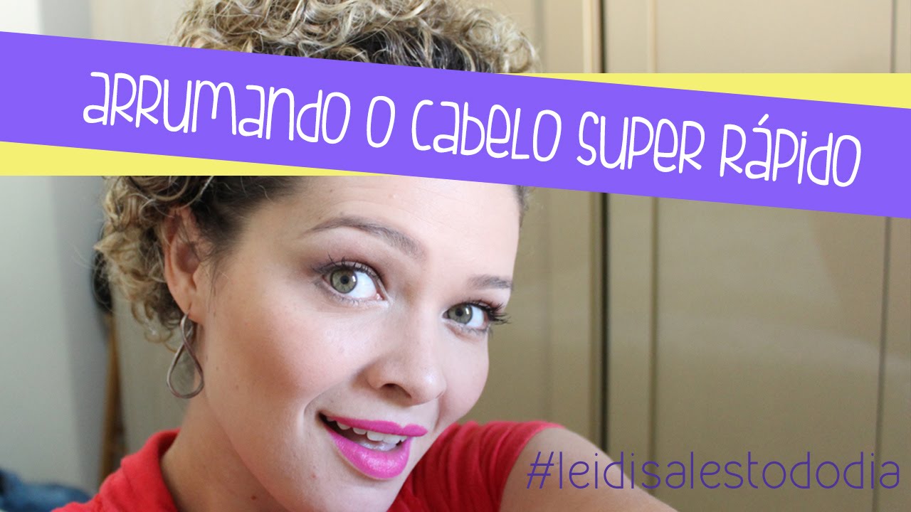 Como arrumar cabelo cacheado super rápido