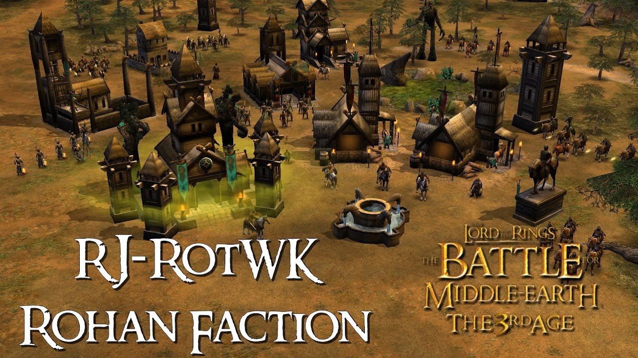 LotR BfME2 - RJ-RotWK Mod Rohan Faction vs Brutals #letsplay #gameplay