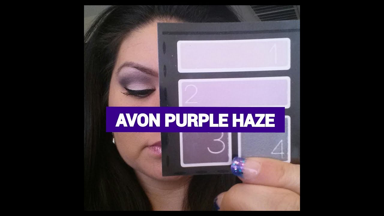 Avon purple haze eye shadow quad tutorial