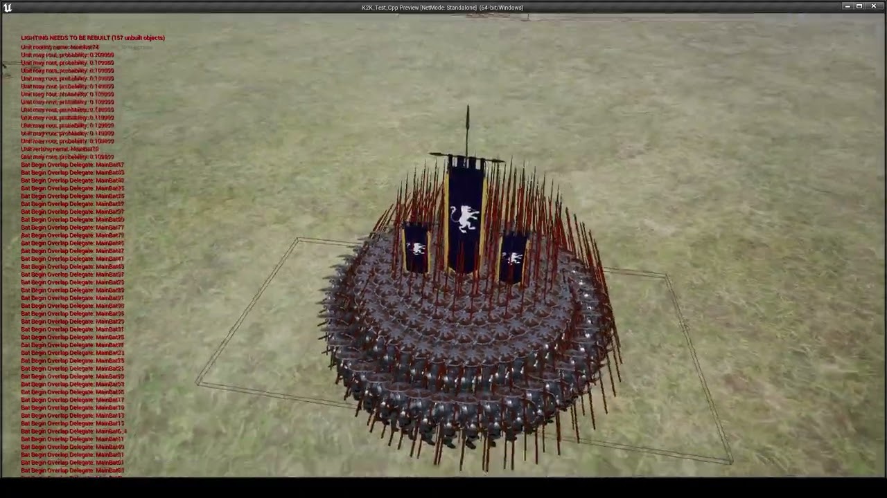 Knight 2 King, Unreal Engine - Pikemen Schiltron Formation