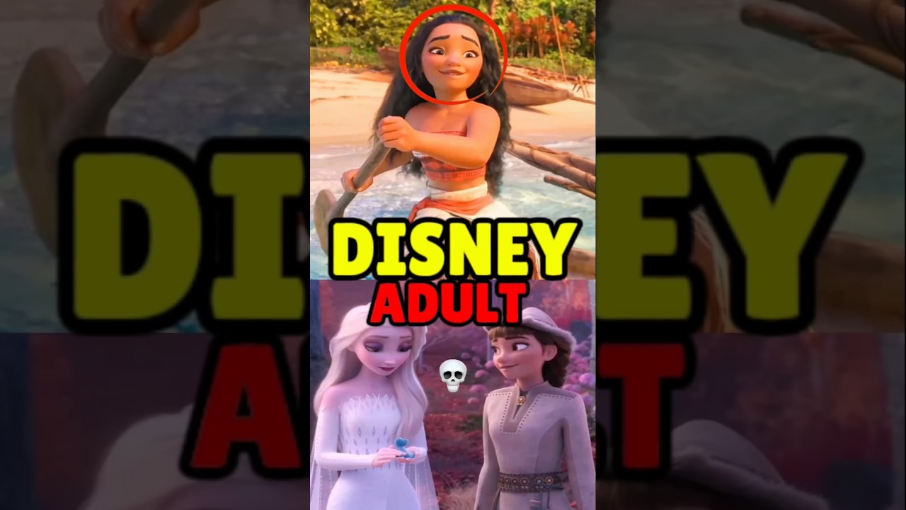 These Disney Movies Are Not For Kids! 😱💀 #disney #frozen #frozen2 #moana #moana2 #elsa #anna #shorts