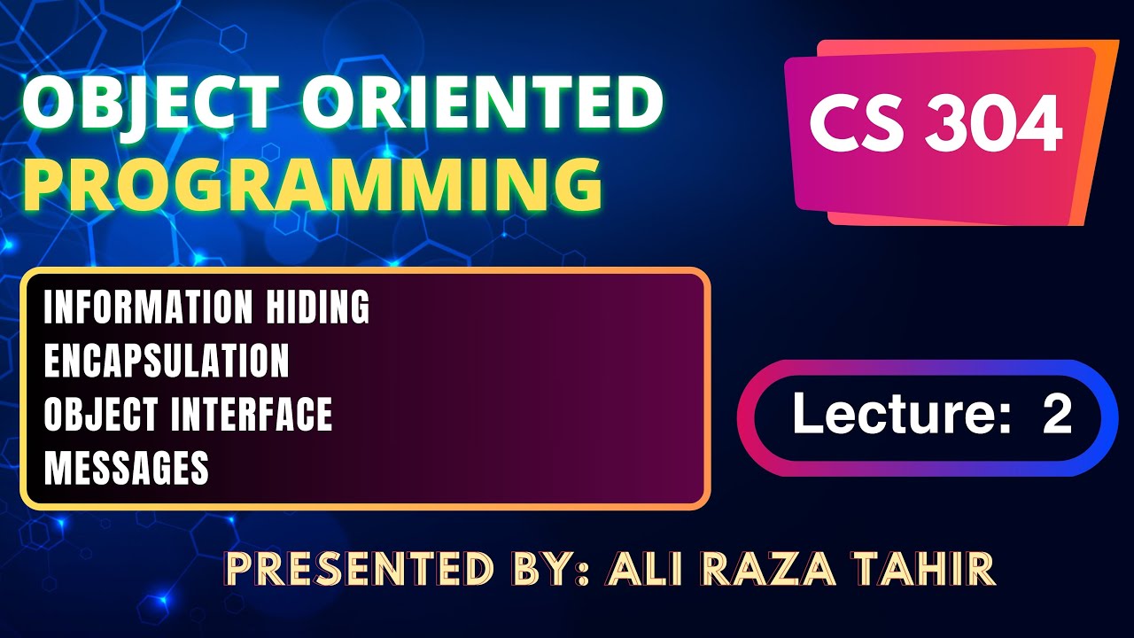cs304_Lecture 2 | Short Lectures | INFORMATION HIDING vs ENCAPSULATION | BY ART
