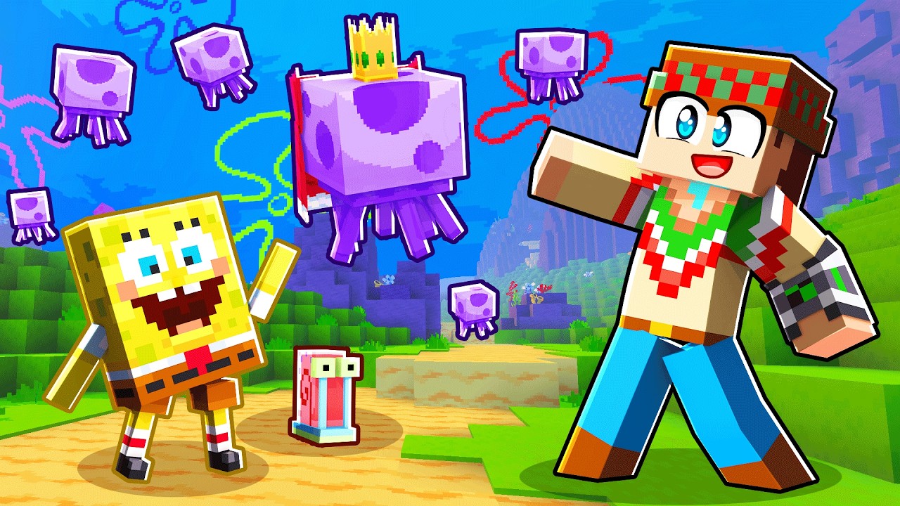 ¡Minecraft PERO es BOB ESPONJA! 🤯🧽🫧 SILVIOGAMER MINECRAFT PERO