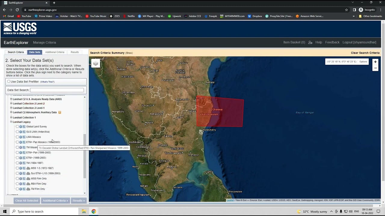 Download Landsat - 7 (ETM+)  Imagery | USGS