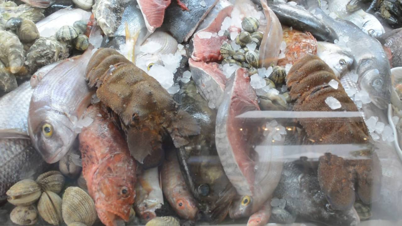 Island Restaurant Gouves - Our today's fresh fish showcase