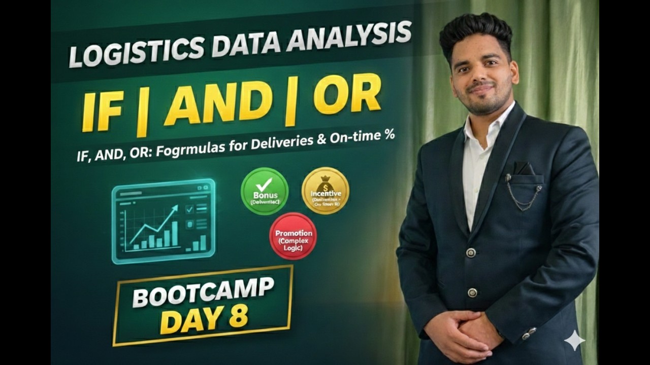Excel IF, AND, OR in Real Logistics Dataset | Bonus, Incentive & Promotion Logic