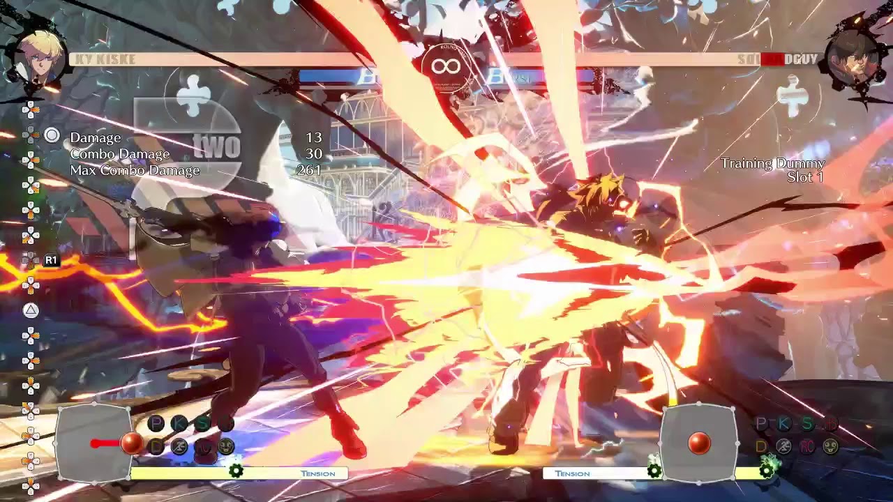 GUILTY GEAR STRIVE - KY Combos, Setplay, and Oki mini compilation