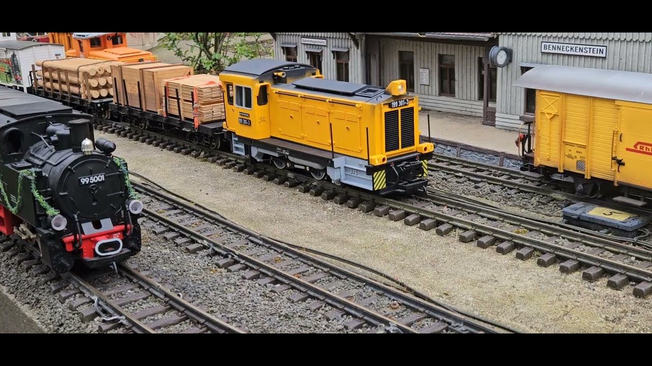 Gartenbahn-Saisoneröffnung 2025, bei Freunden.