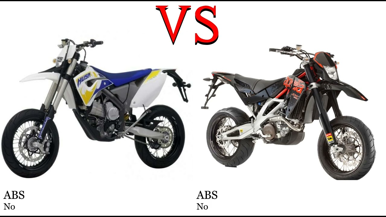 Husaberg FS 550 vs Aprilia SXV 450 Test specification comparison