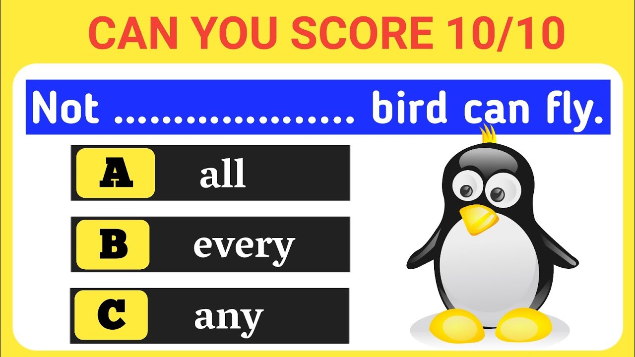 CAN YOU SCORE 10/10 || ENGLISH QUIZ || ENGLISH GRAMMAR QUIZ || GAP FILLING EXERCISE ||