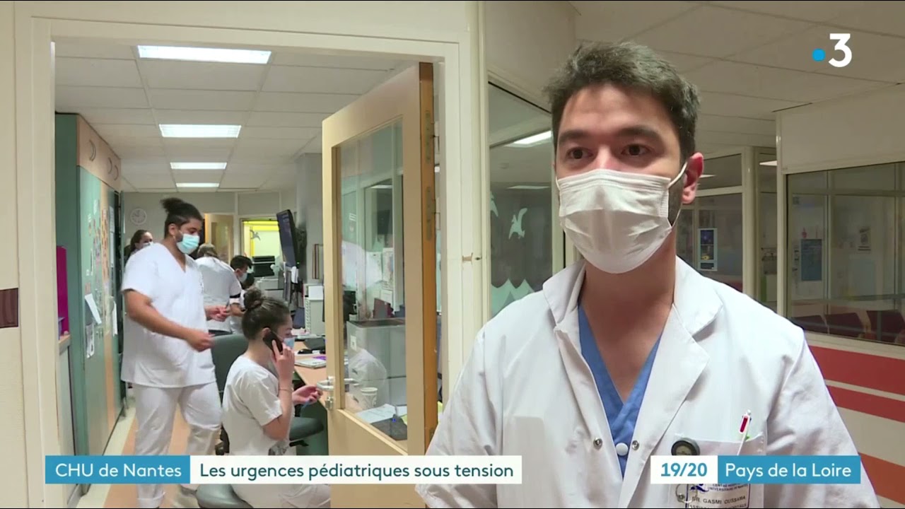 04 -FRANCE 3 - PAYS DE LA LOIRE - URGENCE PEDIATRIQUE SATUREES CHU NANTES