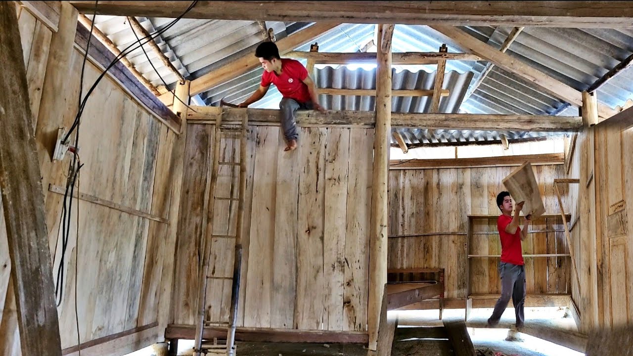 Separate the living room and bedroom, make a place for clothes and blankets