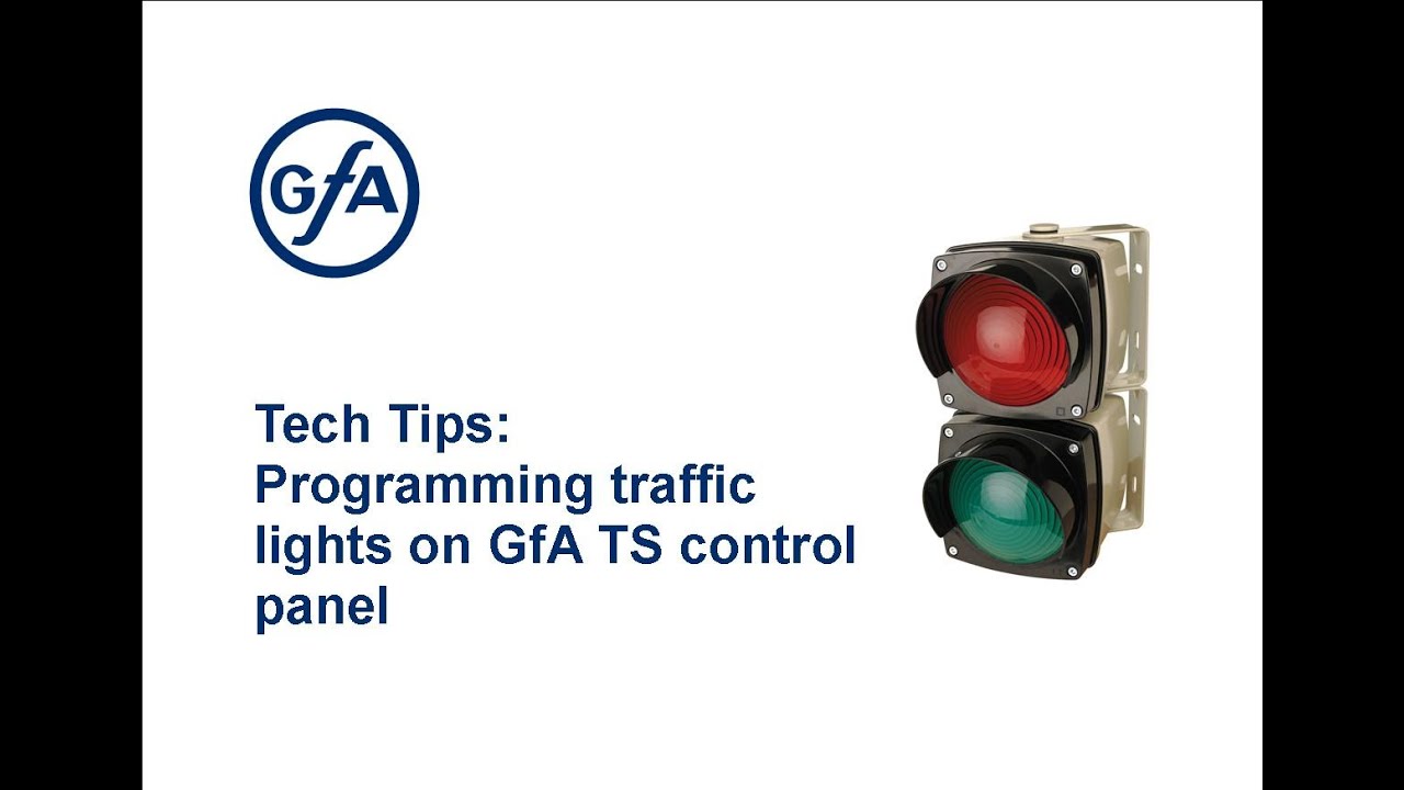Tech Tips: Programming traffic lights on the GfA TS control panel
