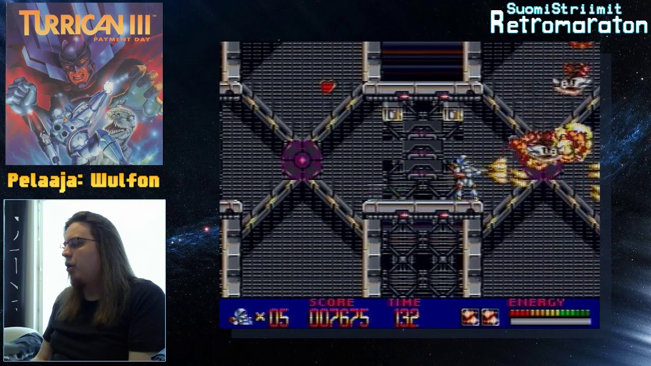 Retropeli -maraton 4.5. - 6.5.2018 | Turrican 3 | Wulfon