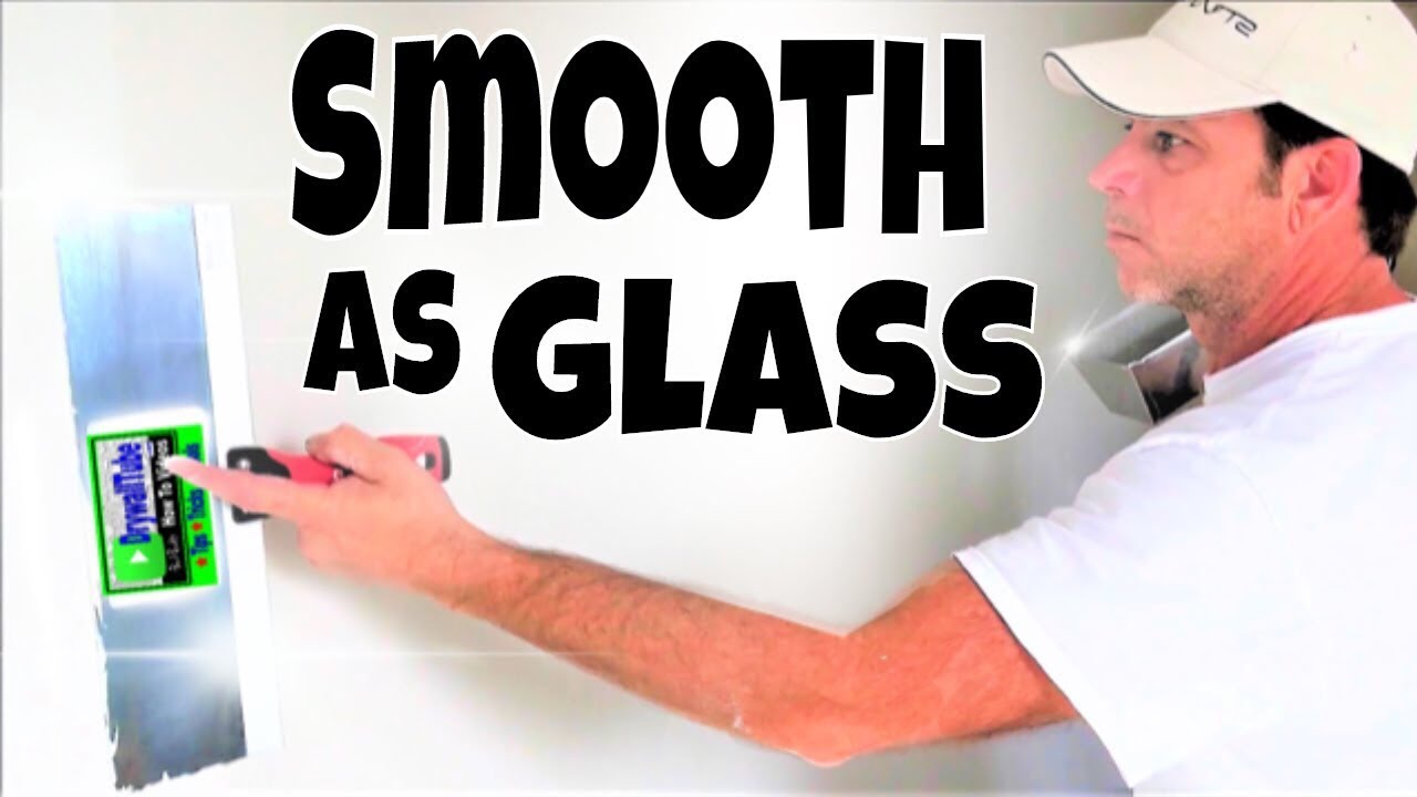 How to Cover Your Ugly Damaged Wall with a Skim Coat- Looks Like Glass