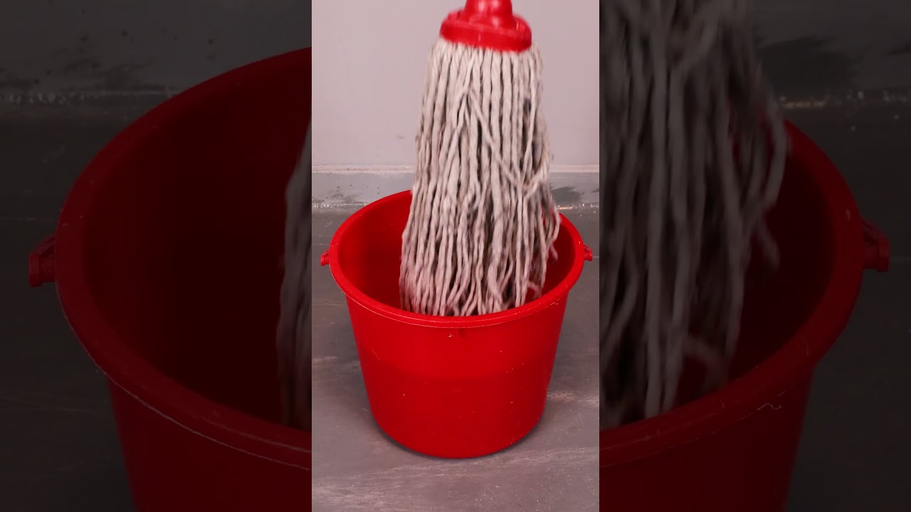 The secret to cleaning a dirty mop #cleaning #diy #shorts