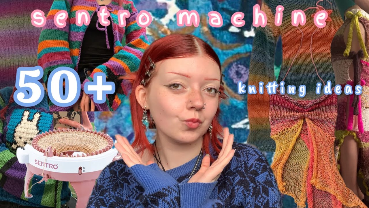 50+ knitting project ideas SENTRO KNITTING MACHINE edition 🧶🪴🎀🌞