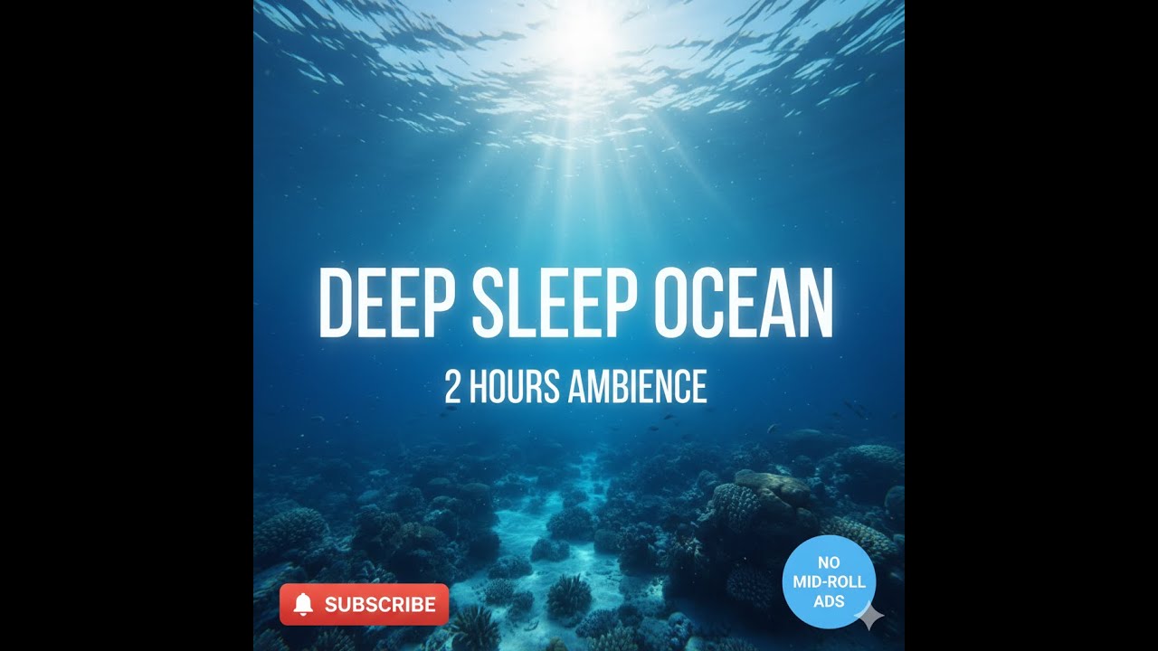 Deep Underwater Ambience 🌊 2h Sleep Music (No Mid-roll Ads) | Muzyka Relaksacyjna Bez Reklam