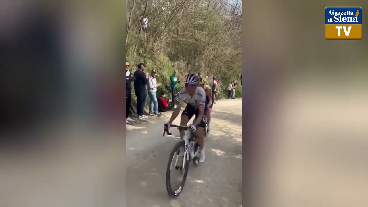 Pogacar, Strade Bianche Siena dalla partenza all'arrivo