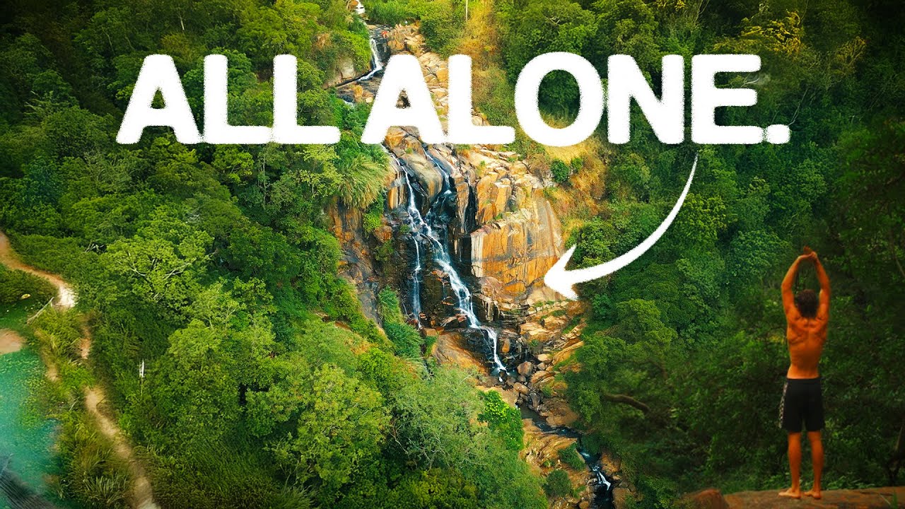 Exploring untouched hidden waterfalls in Ella, Sri Lanka
