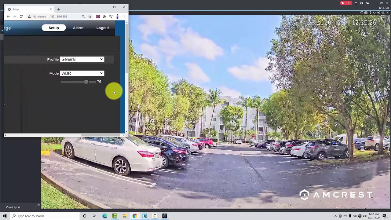 Backlight compensation for CCTV - BLC and WDR (Amcrest Camera)