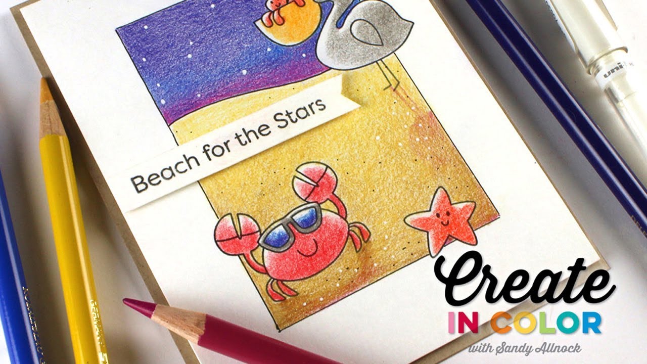Create in Color with Sandy Allnock: Coloring a Beach Scene with Colored Pencils